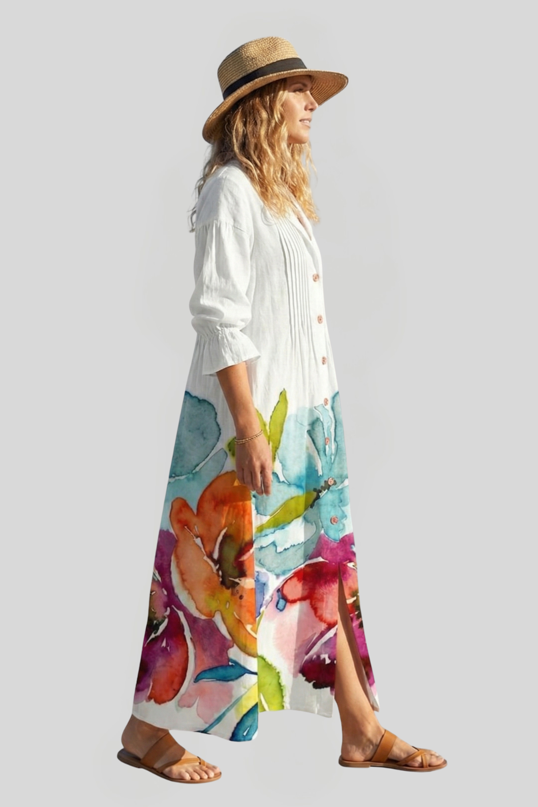 Women's Boho V-Neck Maxi Dress