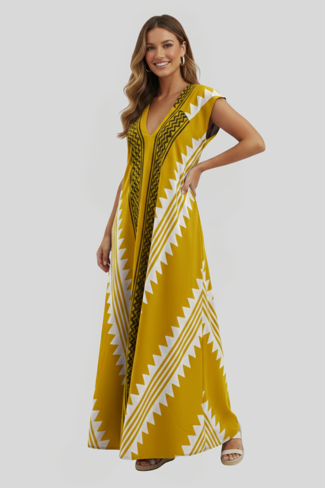 Women's Ethnic Flowy Maxi Dress