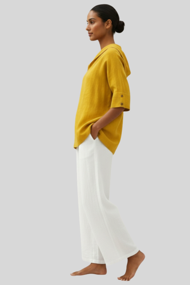 Women’s Lightweight Linen Casual Blouse