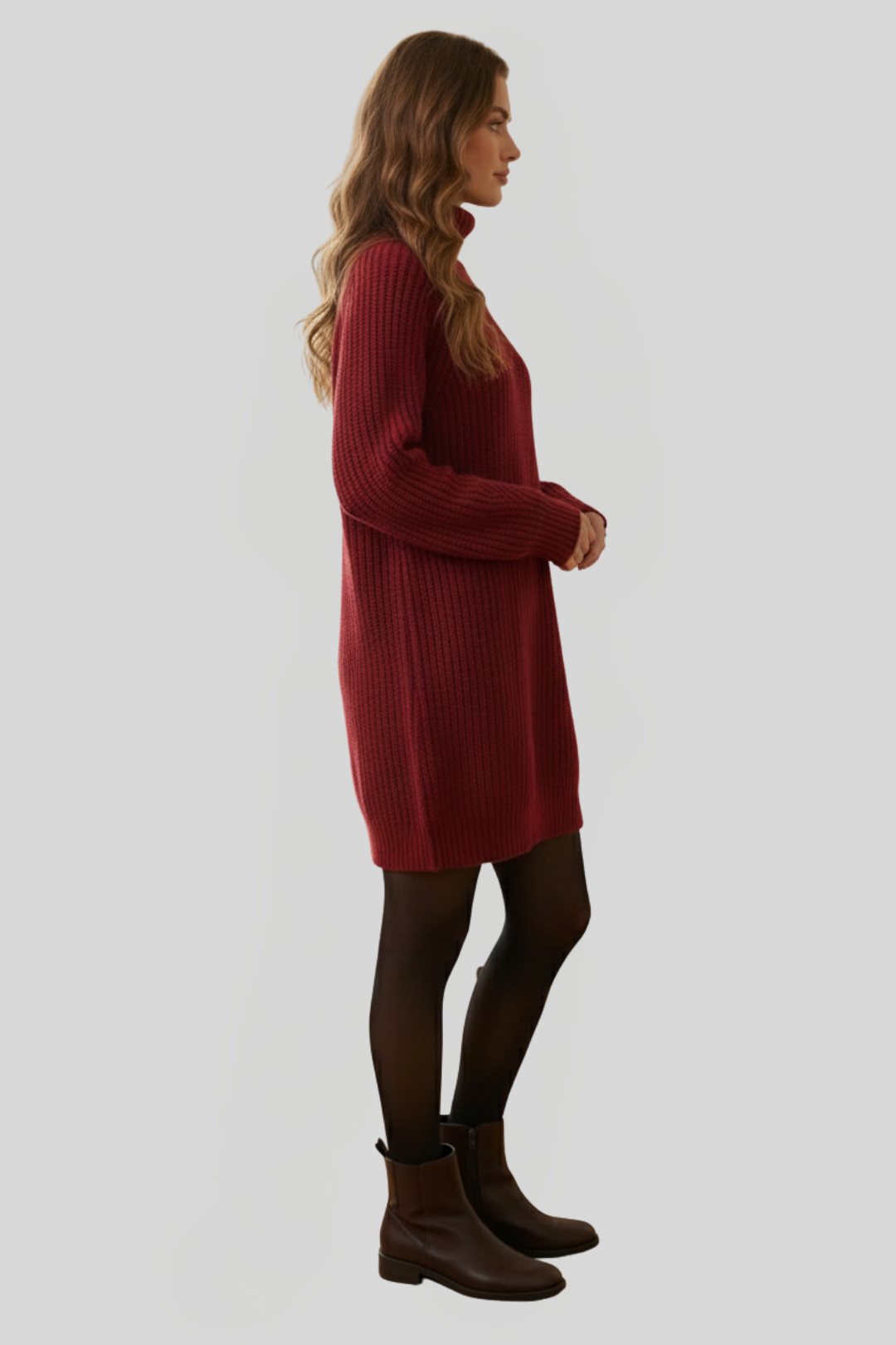 Women's Chunky Knitted Jumper Dress