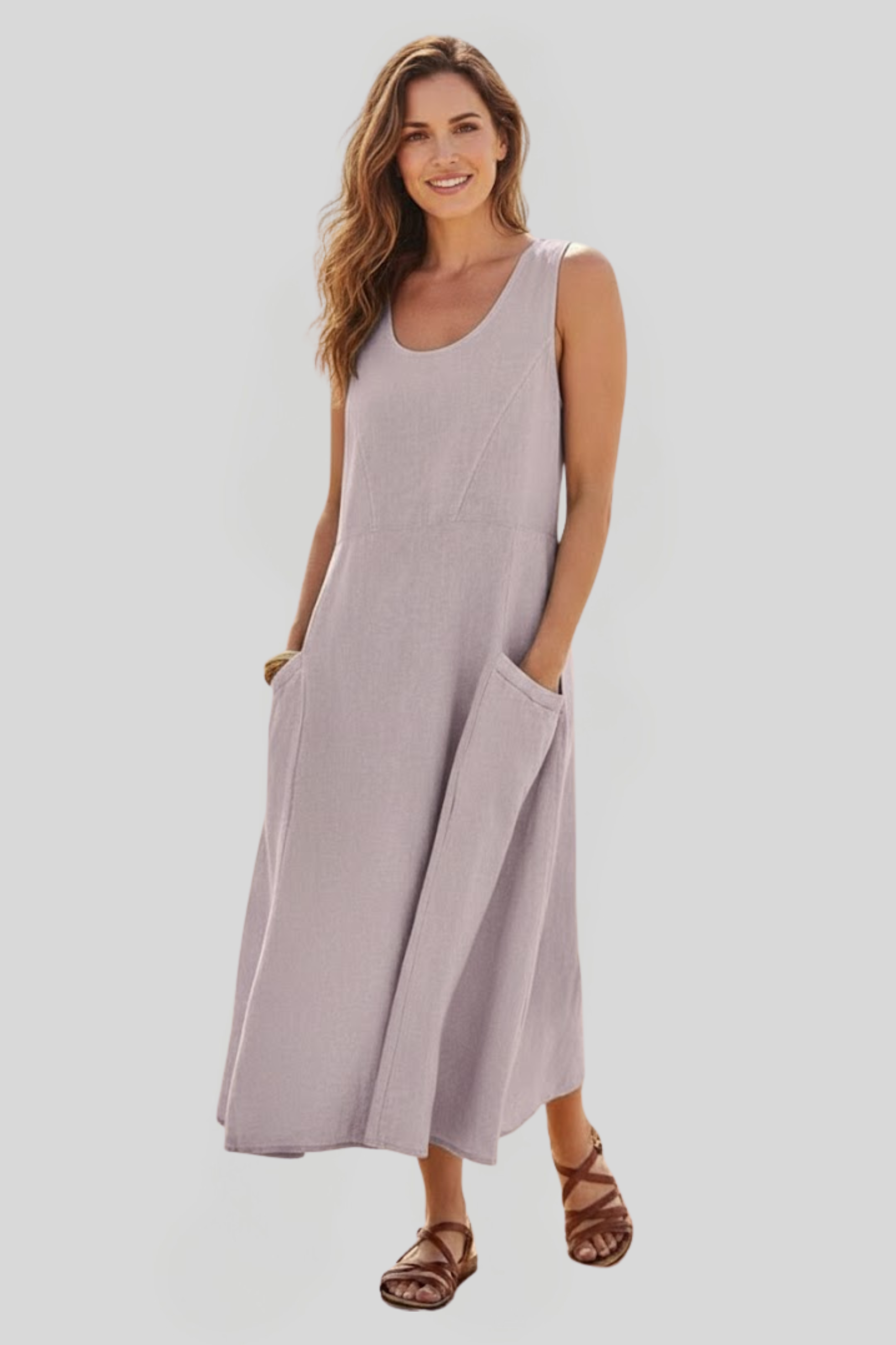 Women's Flowy Summer Midi Dress