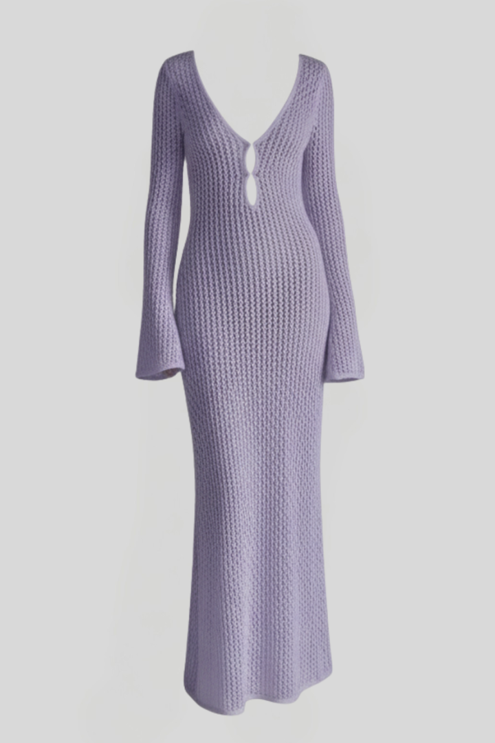 Women's Crochet Knit Maxi Dress