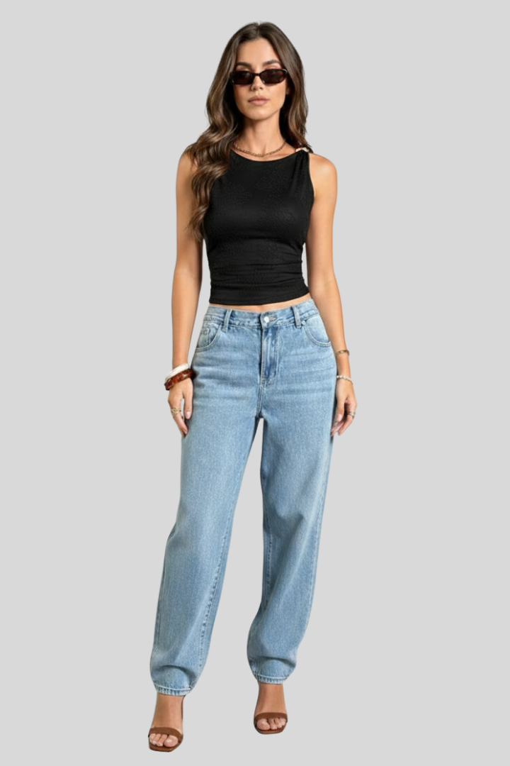 Women Gold Shoulder Tank Sleeveless Top