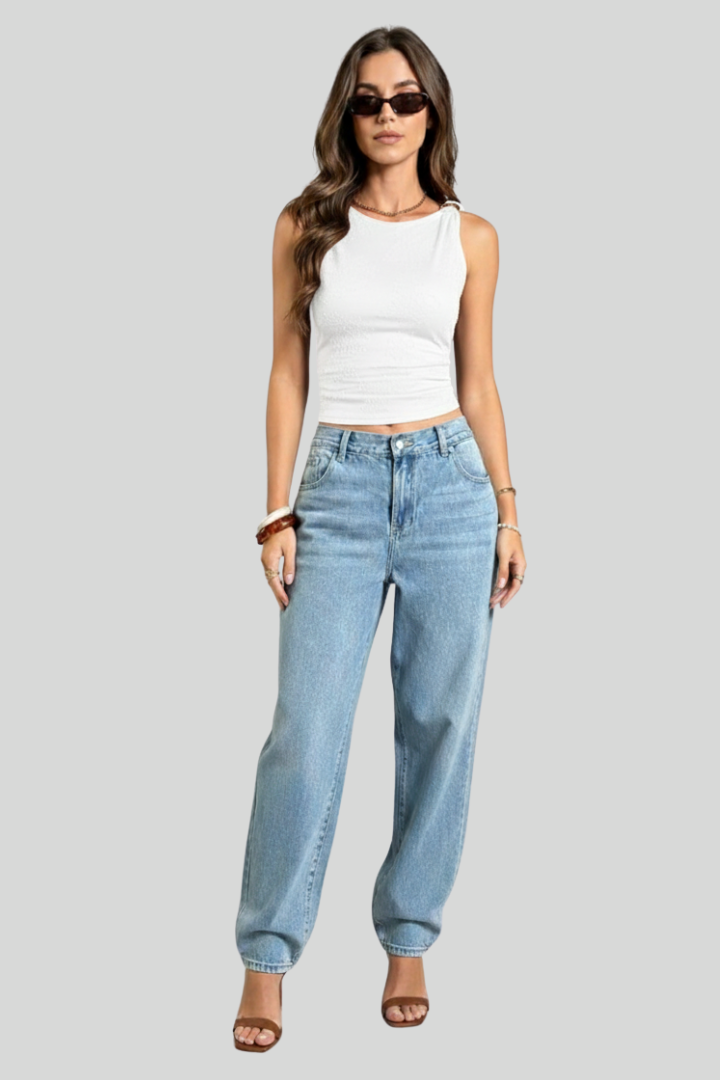 Women Gold Shoulder Tank Sleeveless Top