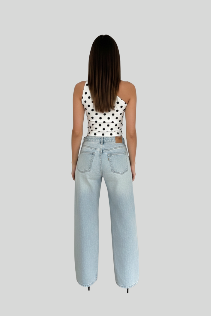 Polka Dot Summer Crop Top