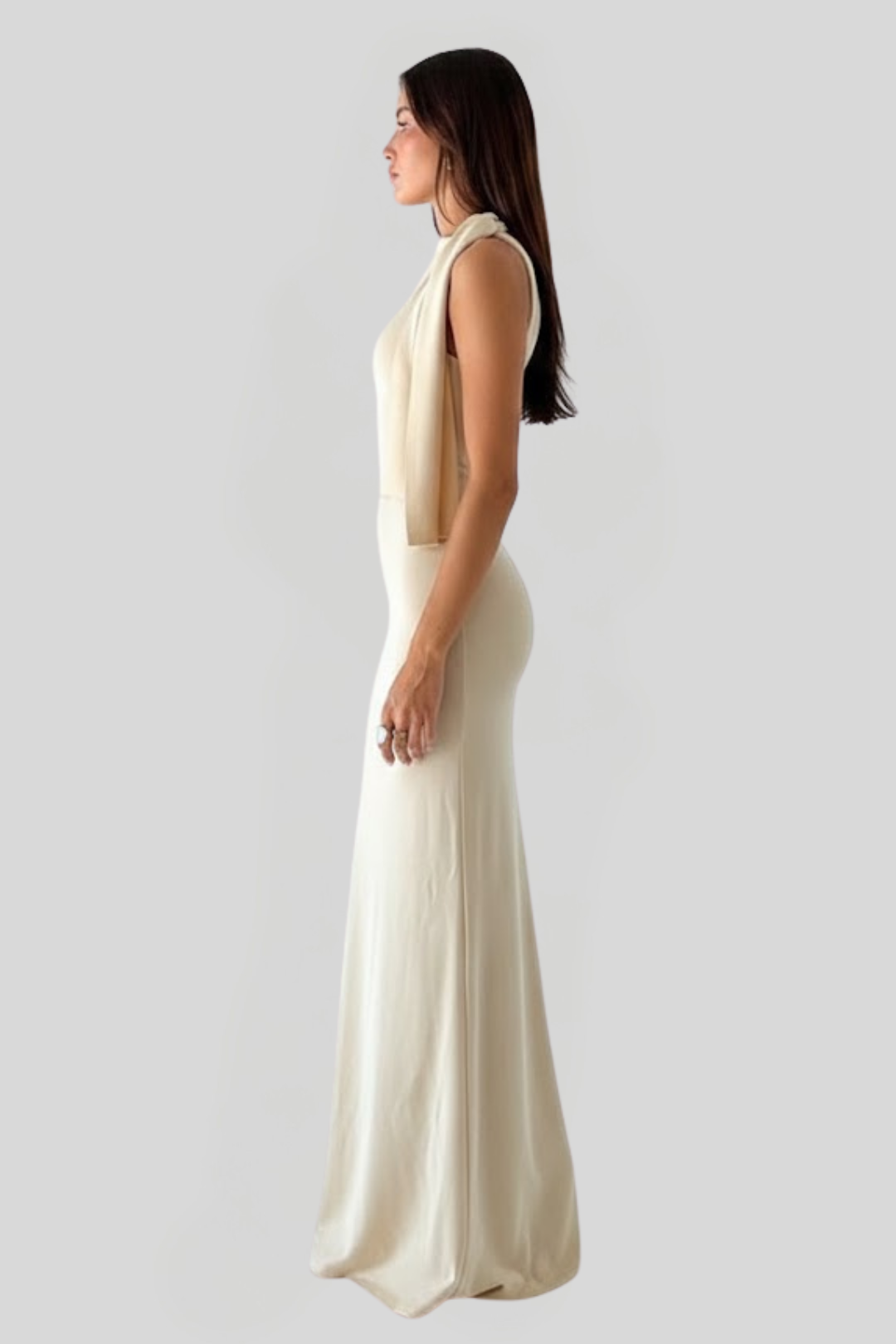Women's Bow-Accented Maxi Dress