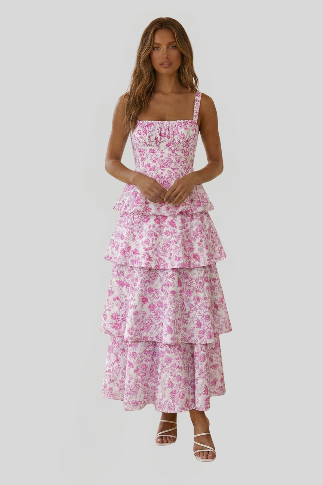 Women's Floral Print Maxi Dress