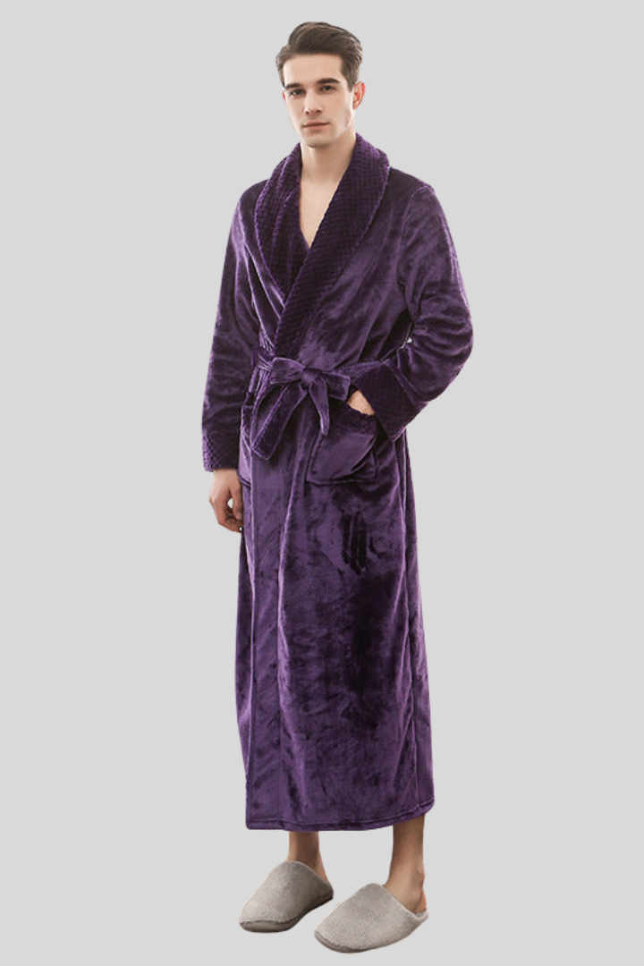 Unisex Soft Dressing Gown with Pockets