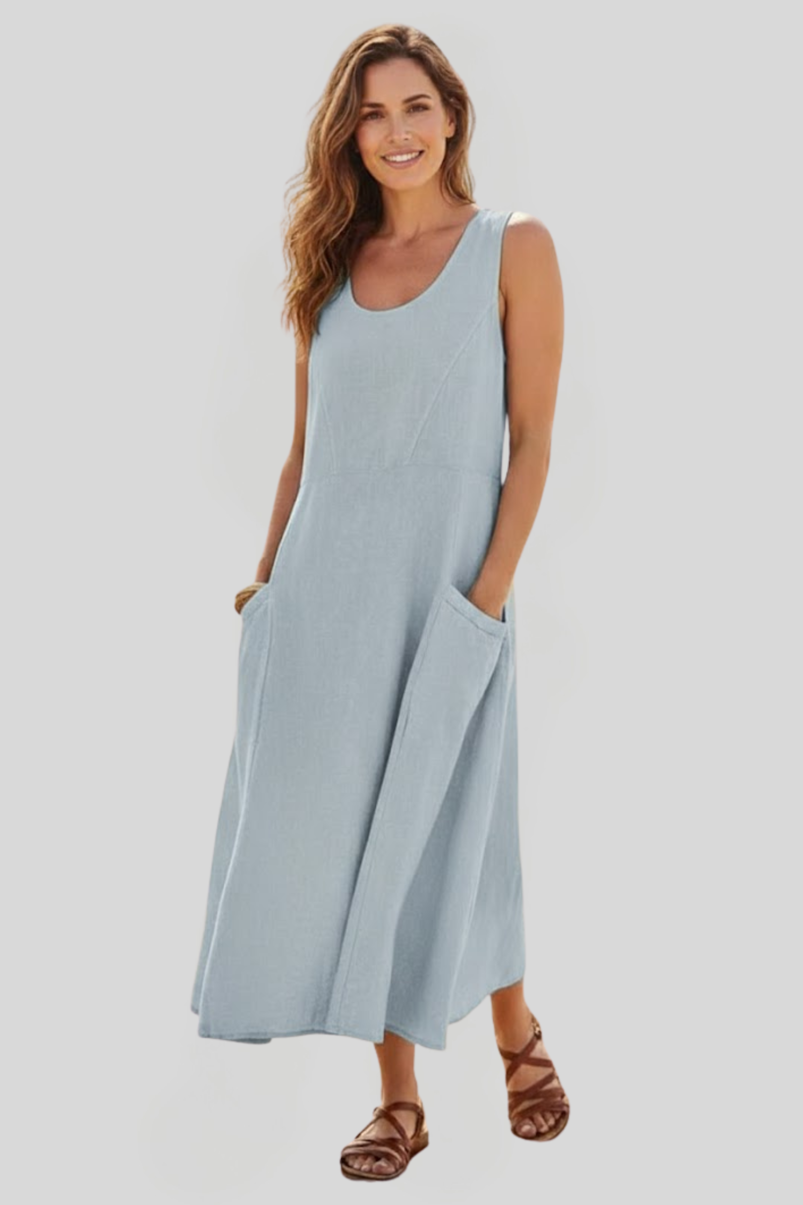 Women's Flowy Summer Midi Dress