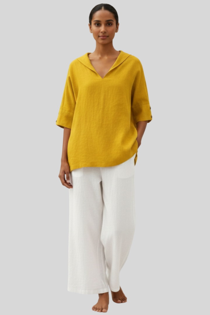 Women’s Lightweight Linen Casual Blouse