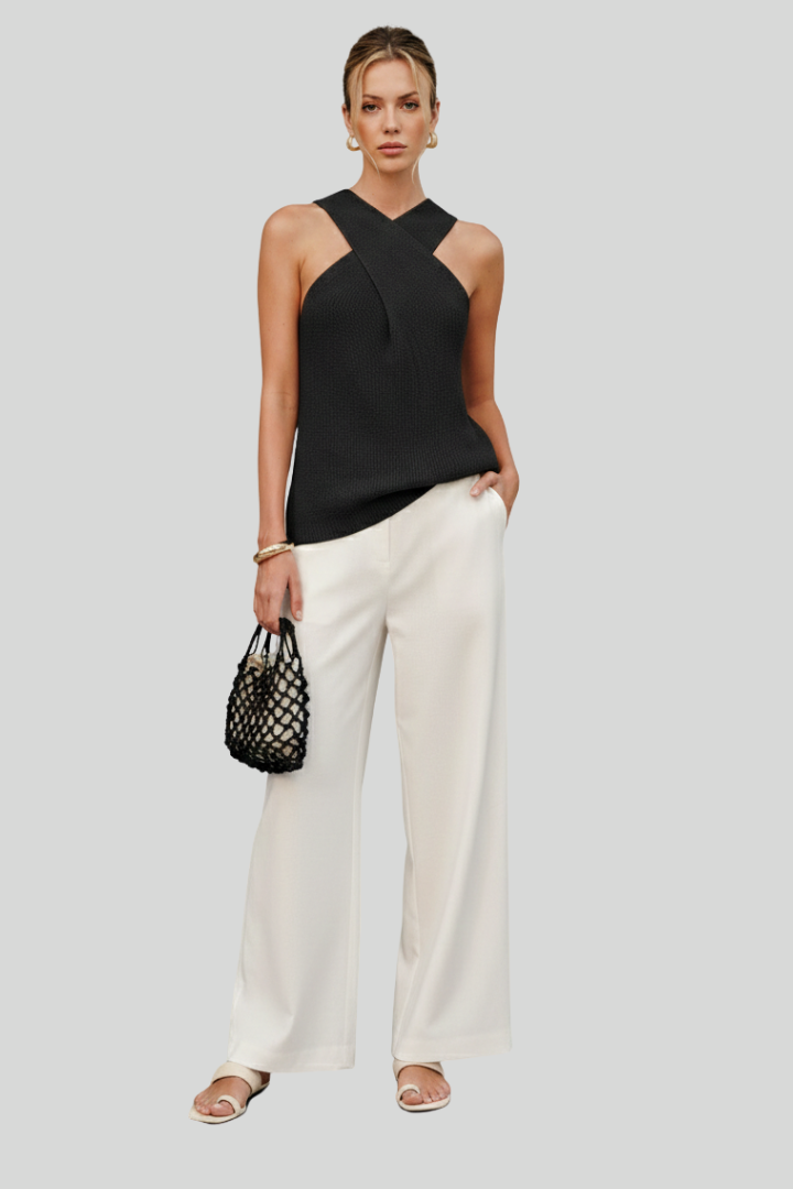 Elegant Women’s Halter Neck Top