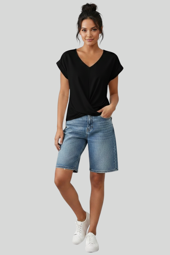 Chic Women V-Neck Top Stylish
