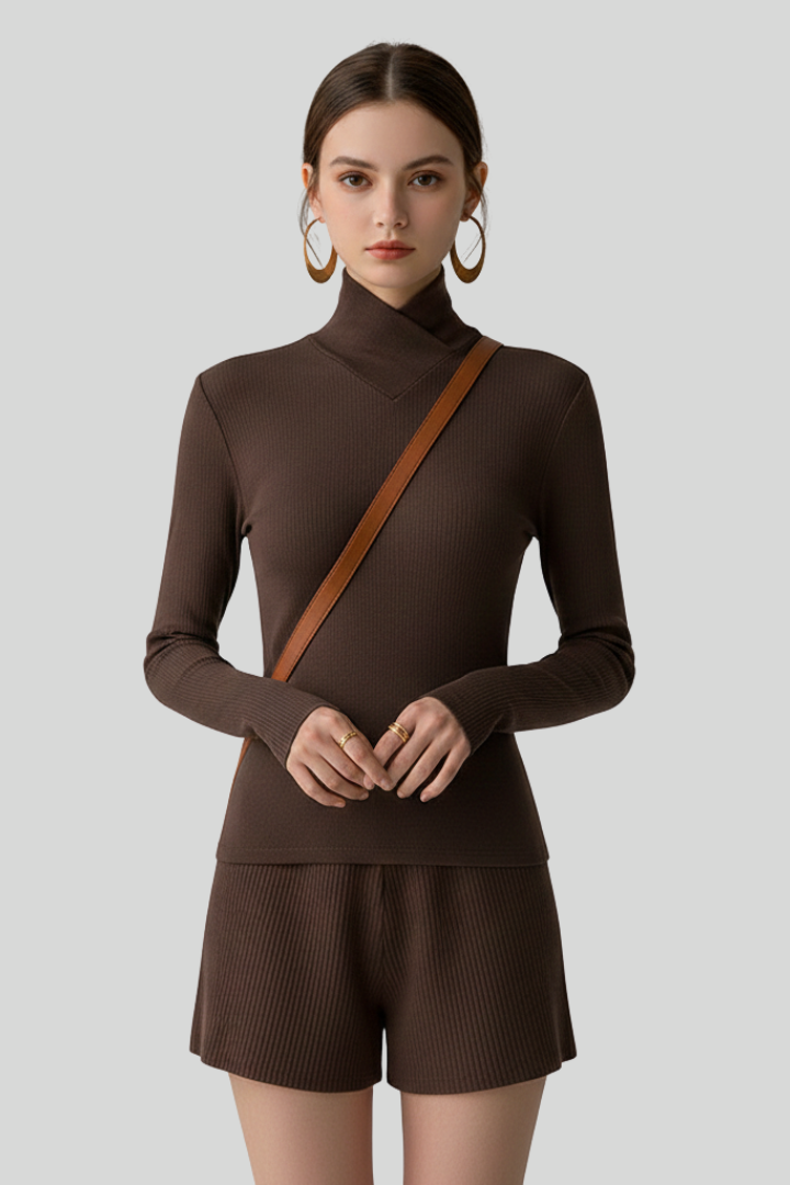 Women’s Ribbed Slim Fit Turtleneck