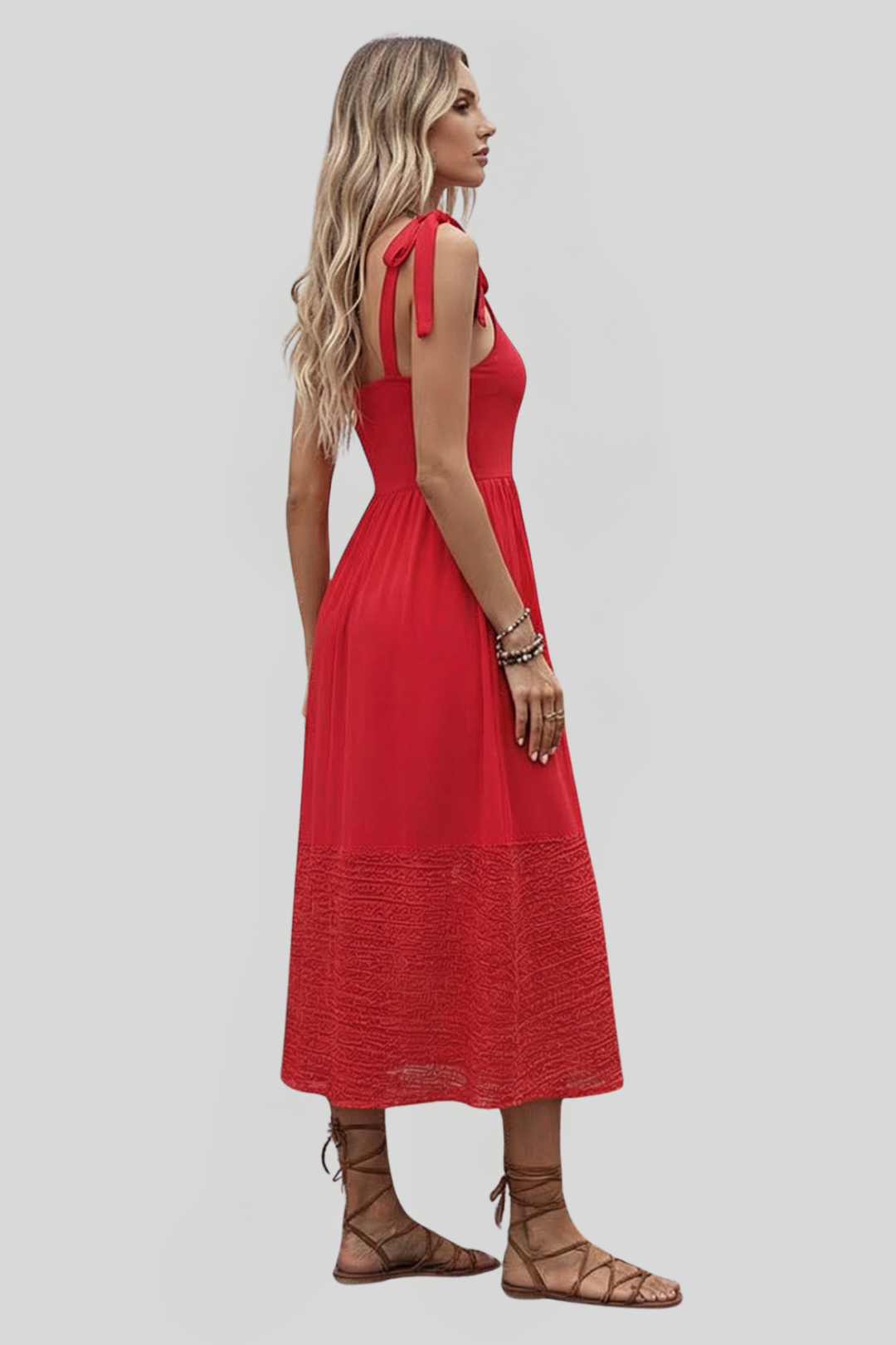 Women's Square Neck Midi Dress