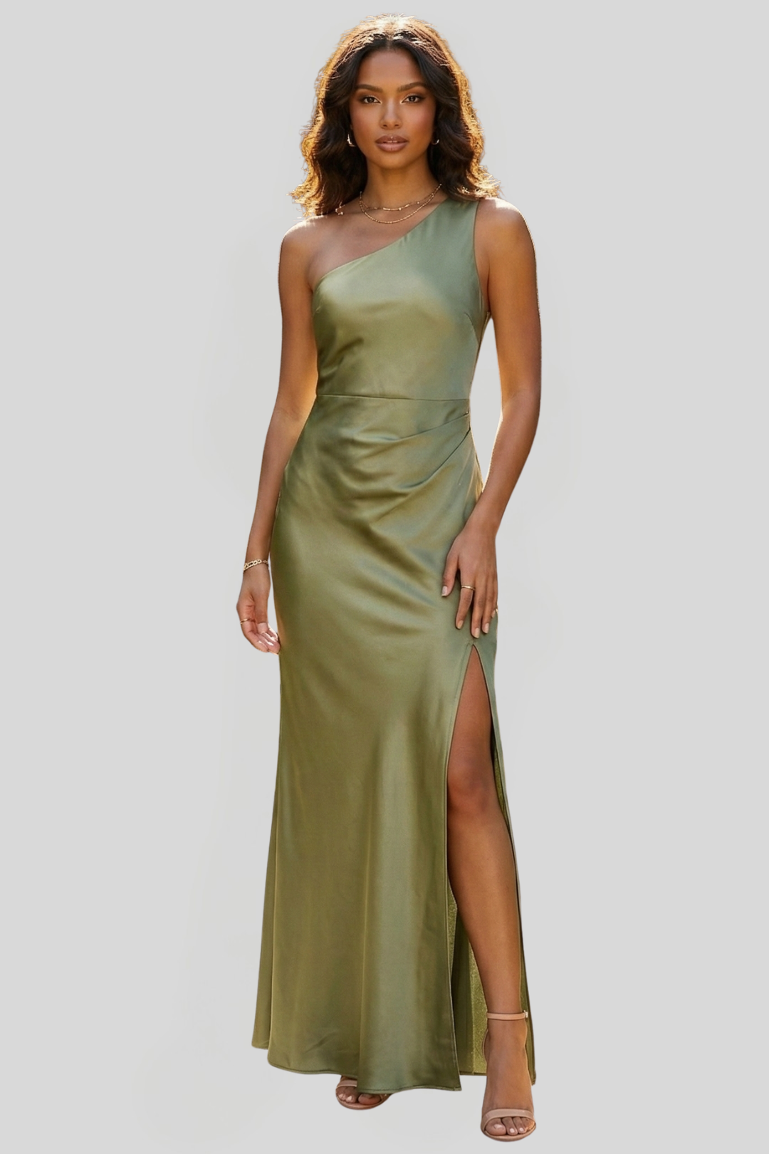 Women's One-Shoulder Maxi Dress
