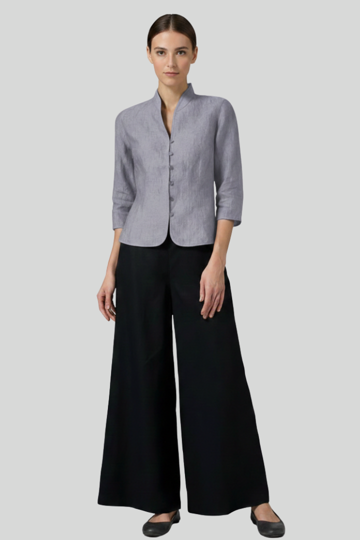 Elegant Classy Mandarin Women Blouse