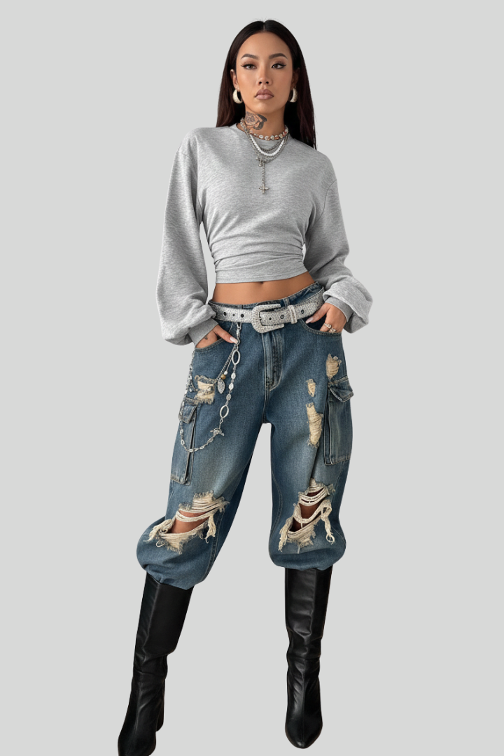 Coolane Women’s Pleated Pullover Sweatshirt