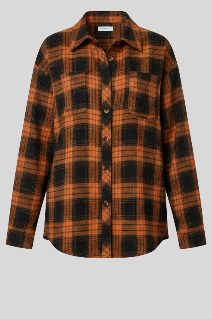 Women’s Plaid Button-Front Shirt