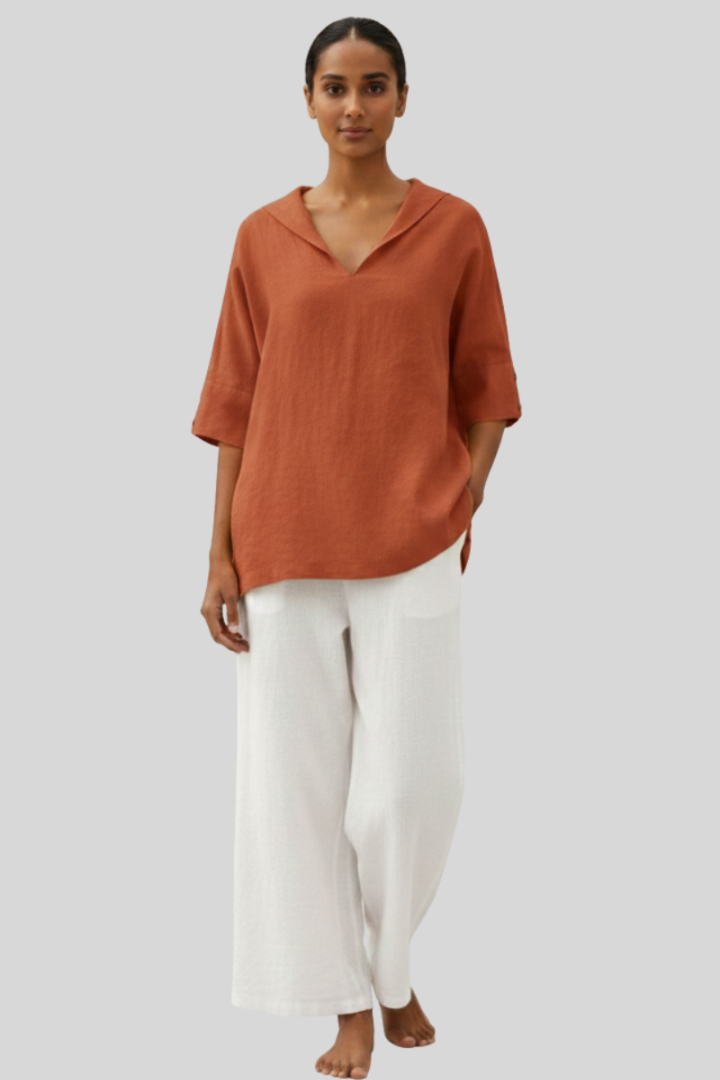 Women’s Lightweight Linen Casual Blouse