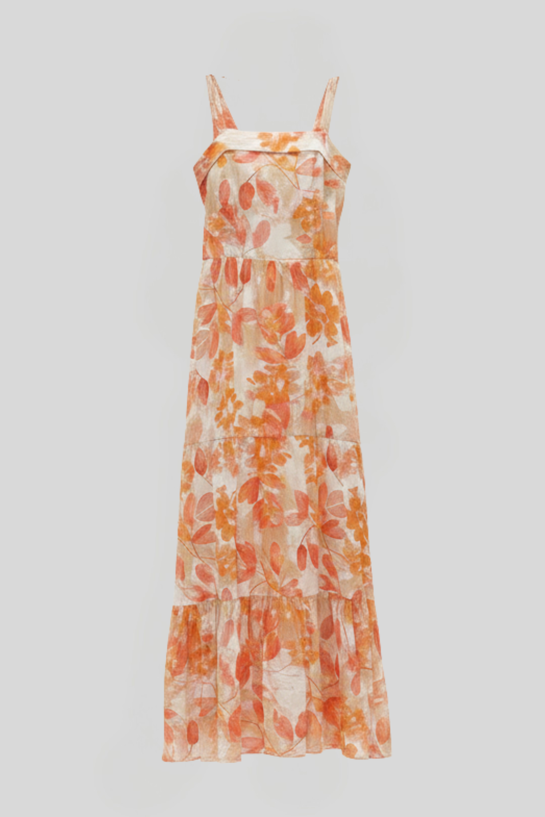 Women's Tiered Floral Midi Dress