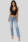 Women's Lace V-Neck Bralette Top