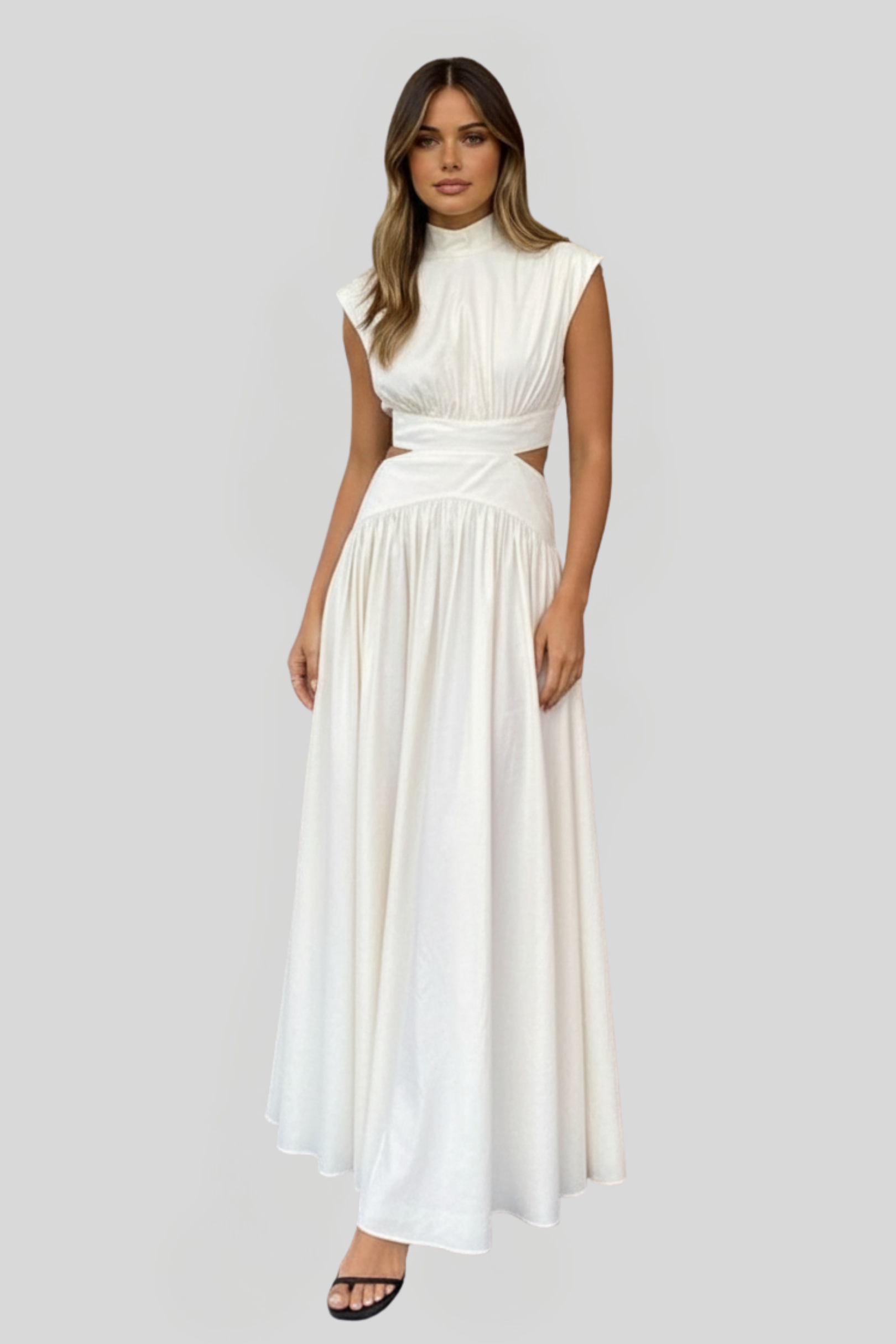 Women's Elegant Cut-Out Maxi Dress