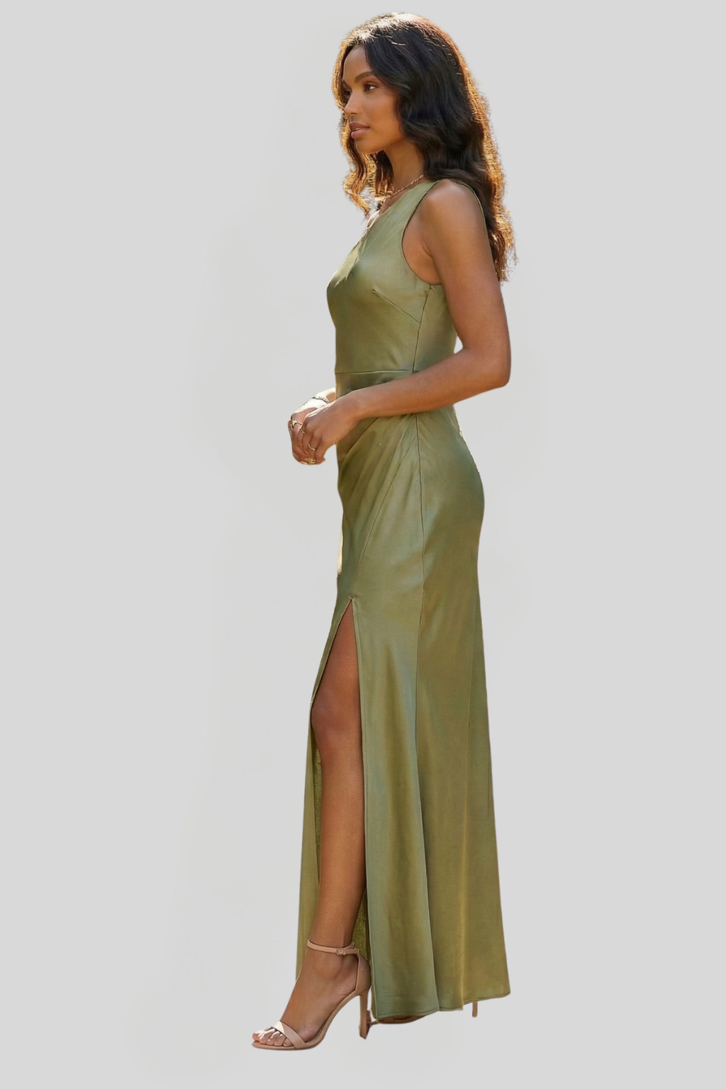Women's One-Shoulder Maxi Dress