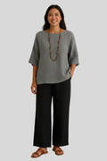 Women Loose 3/4 Sleeve Blouse