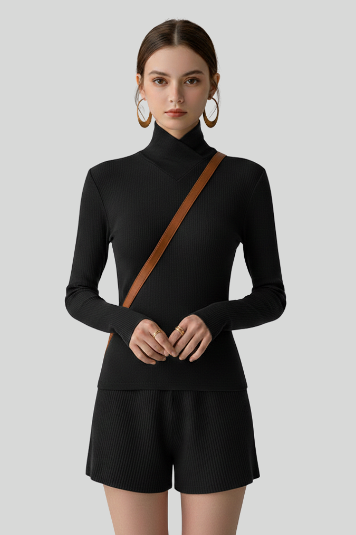 Women’s Ribbed Slim Fit Turtleneck