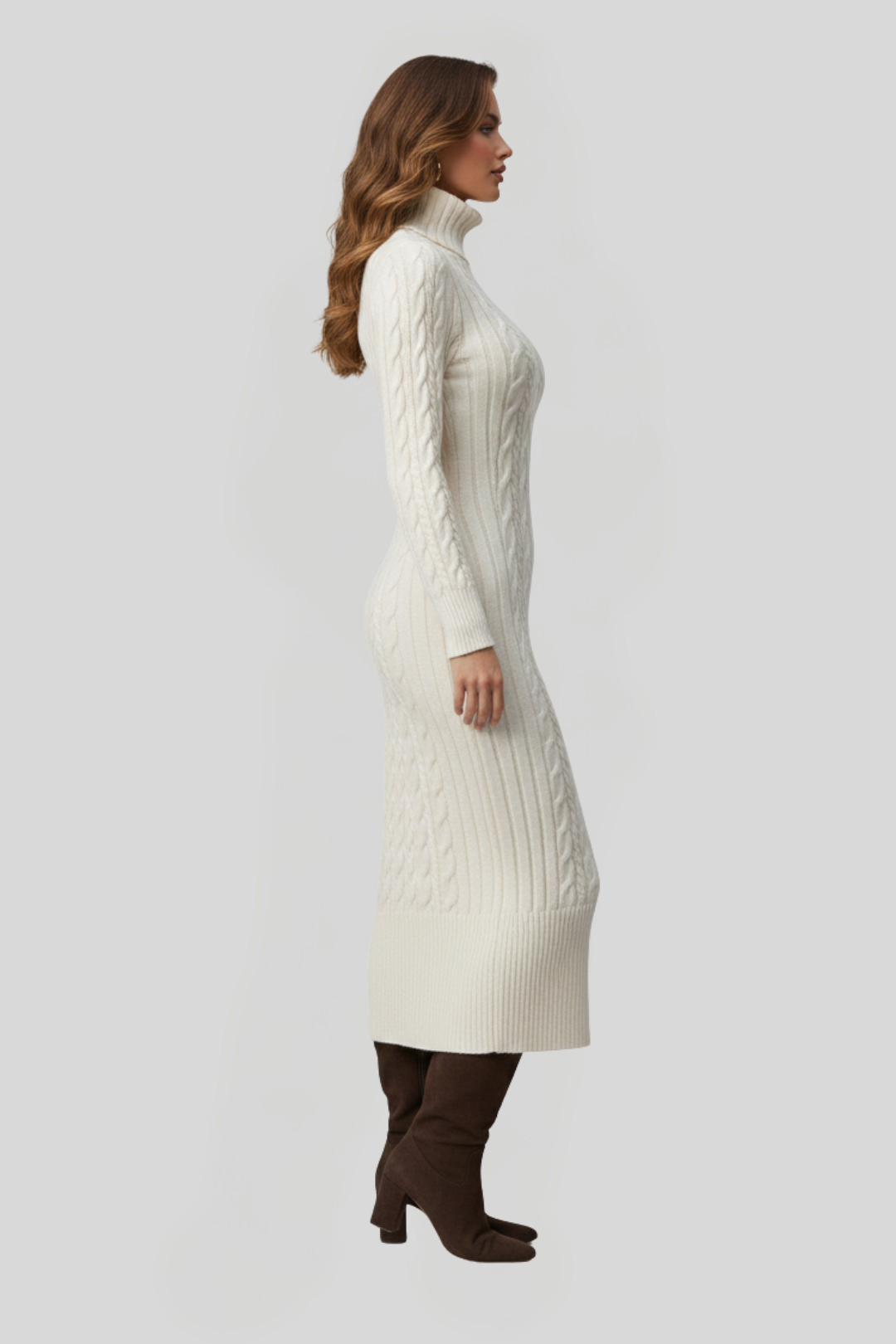 Women's Cable Knit Pattern Jumper