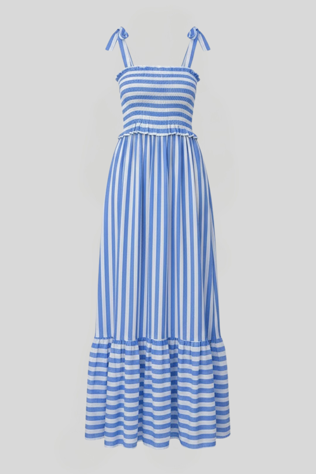 Women's Smocked Tie Straps Dress