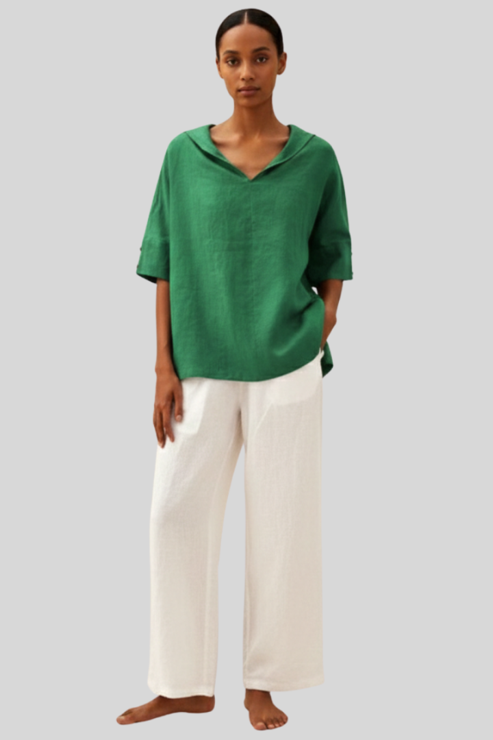 Women’s Lightweight Linen Casual Blouse