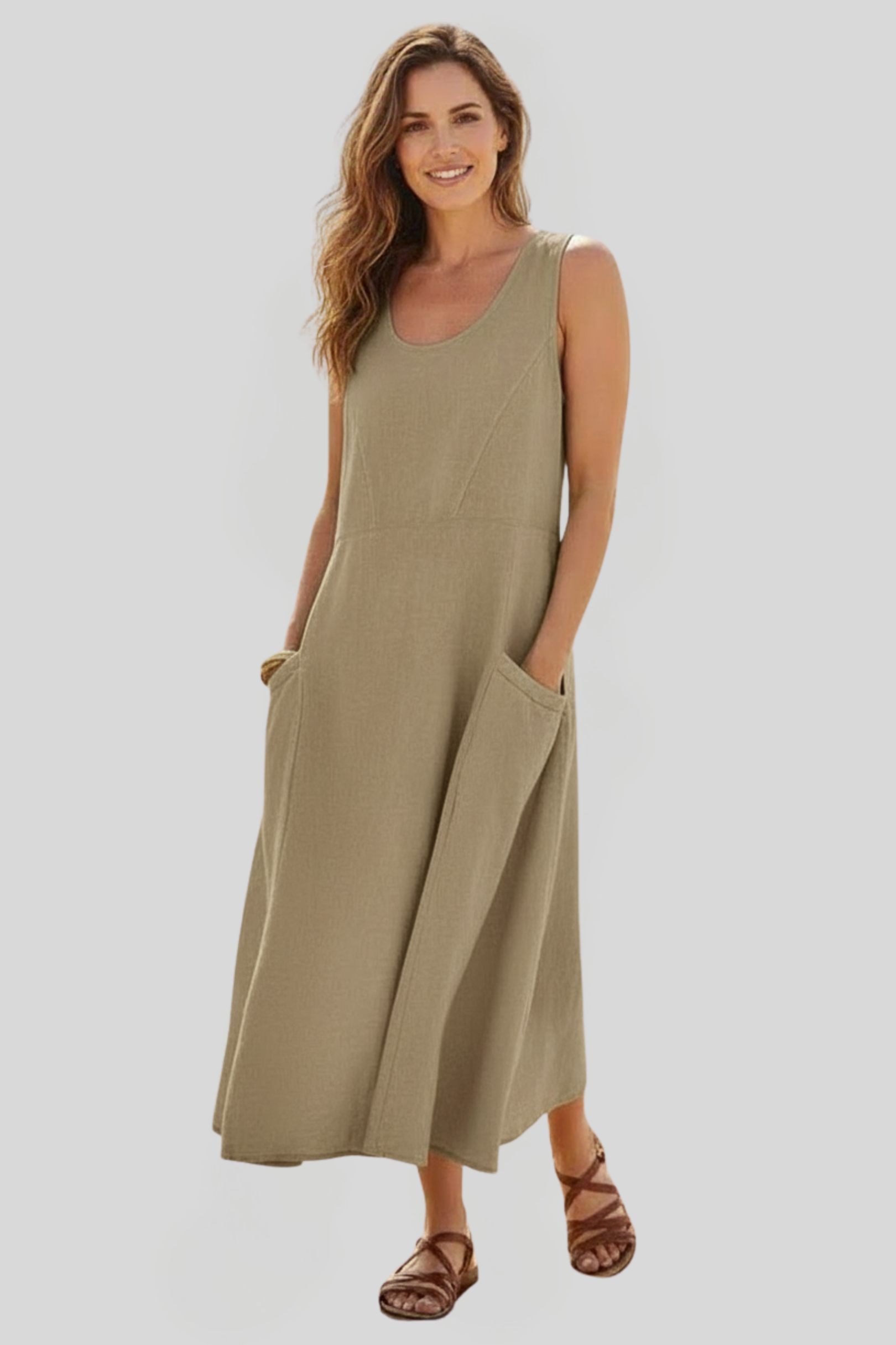 Women's Flowy Summer Midi Dress