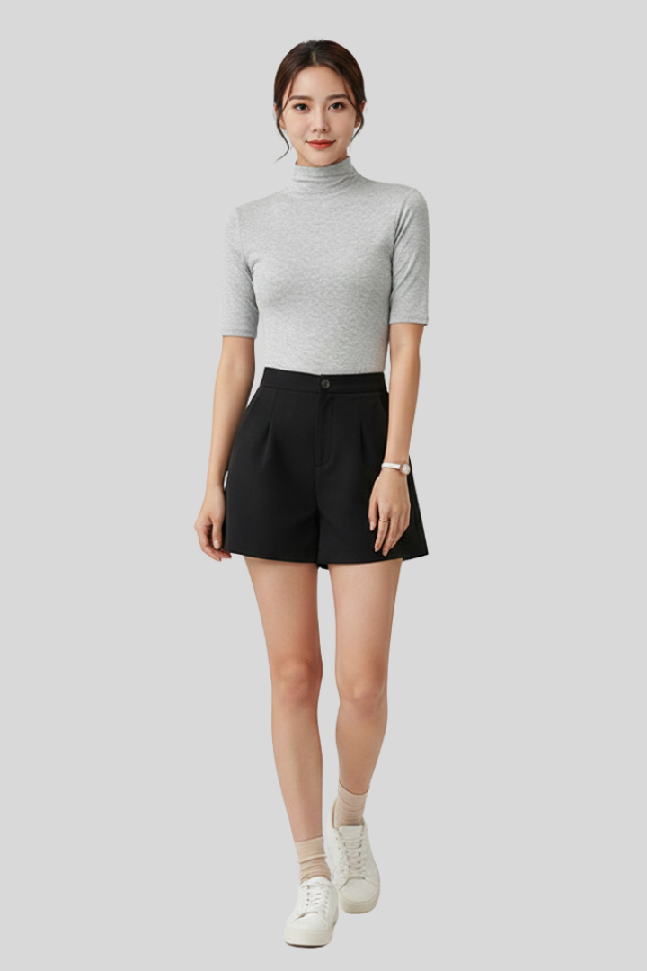 Women’s Slim Fit Roll Neck Top