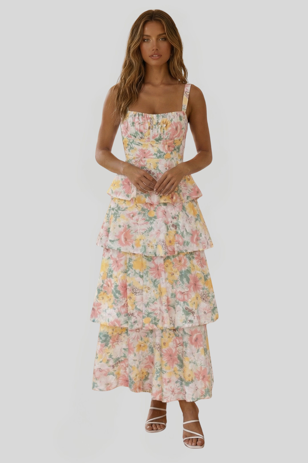 Women's Floral Print Maxi Dress