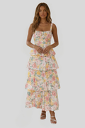 Women's Floral Print Maxi Dress