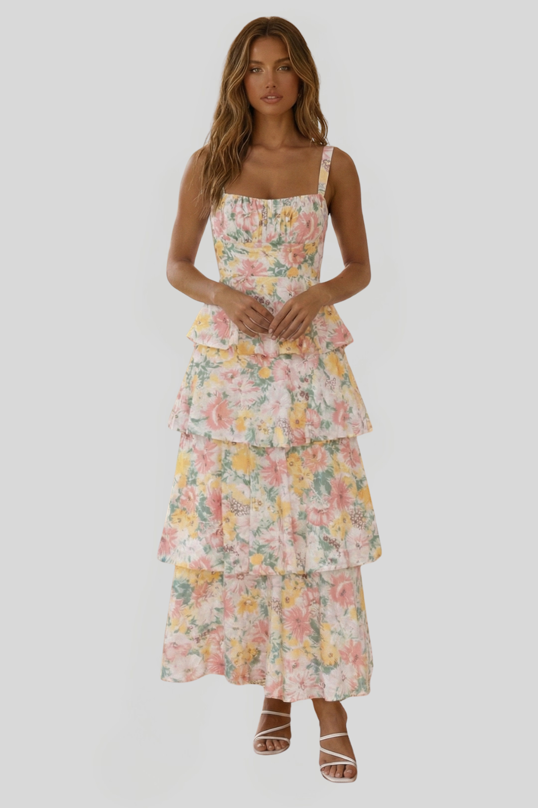 Women's Floral Print Maxi Dress