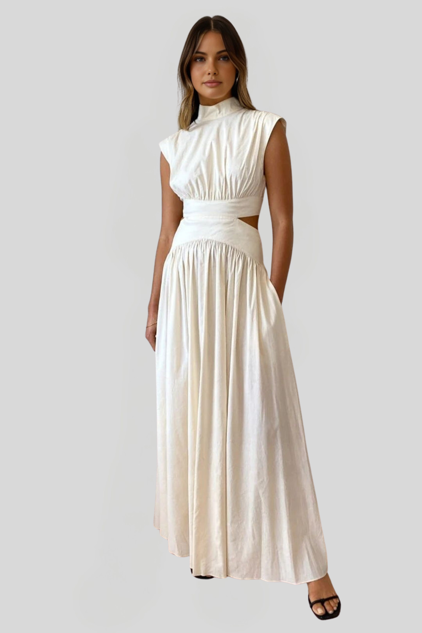 Women's Elegant Cut-Out Maxi Dress