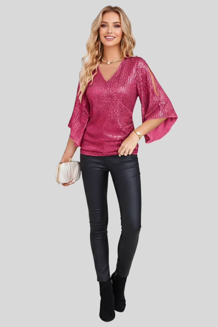 Luxury Elegant Sequined Women’s Party Top
