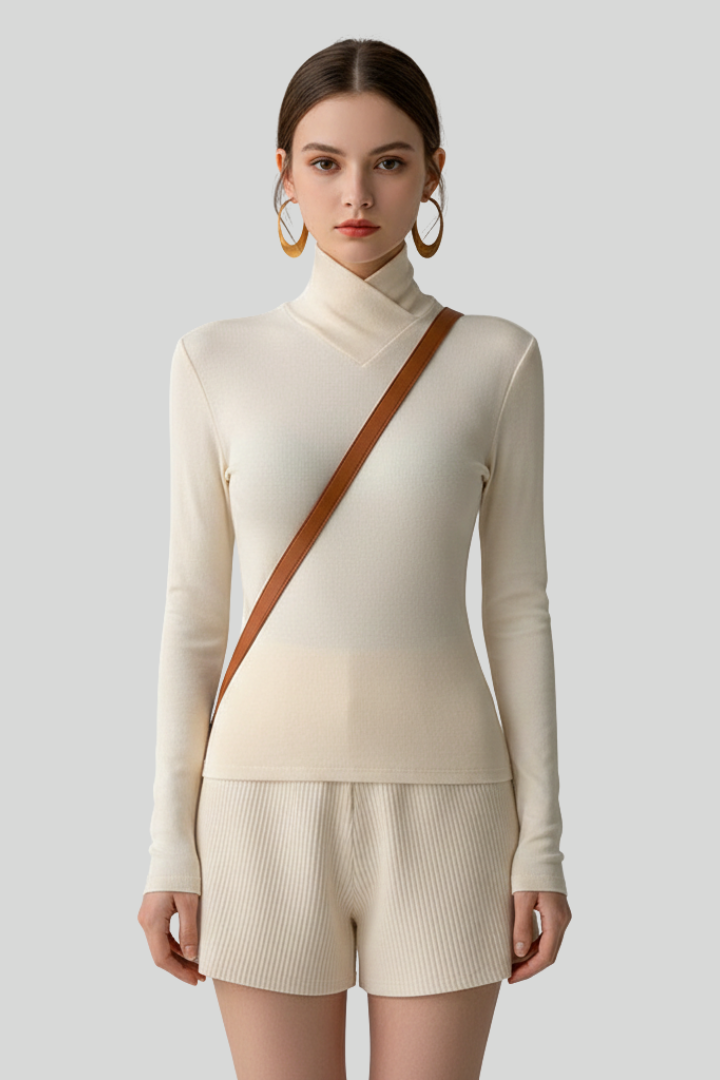 Women’s Ribbed Slim Fit Turtleneck