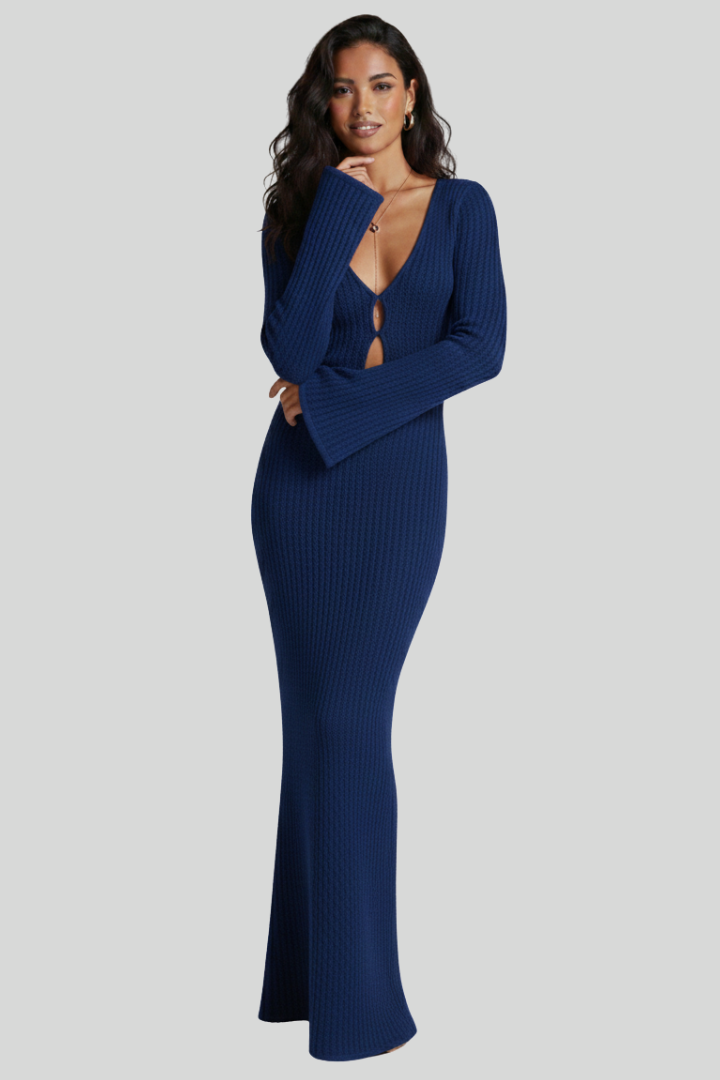 Women's Crochet Knit Maxi Dress