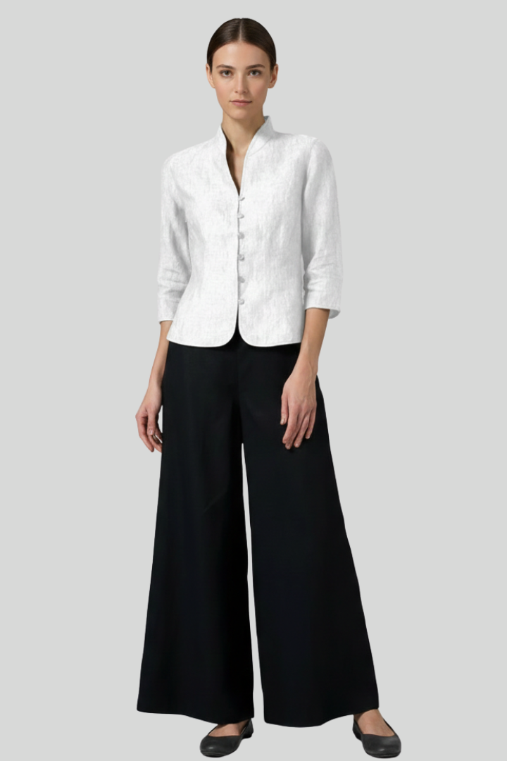 Elegant Classy Mandarin Women Blouse