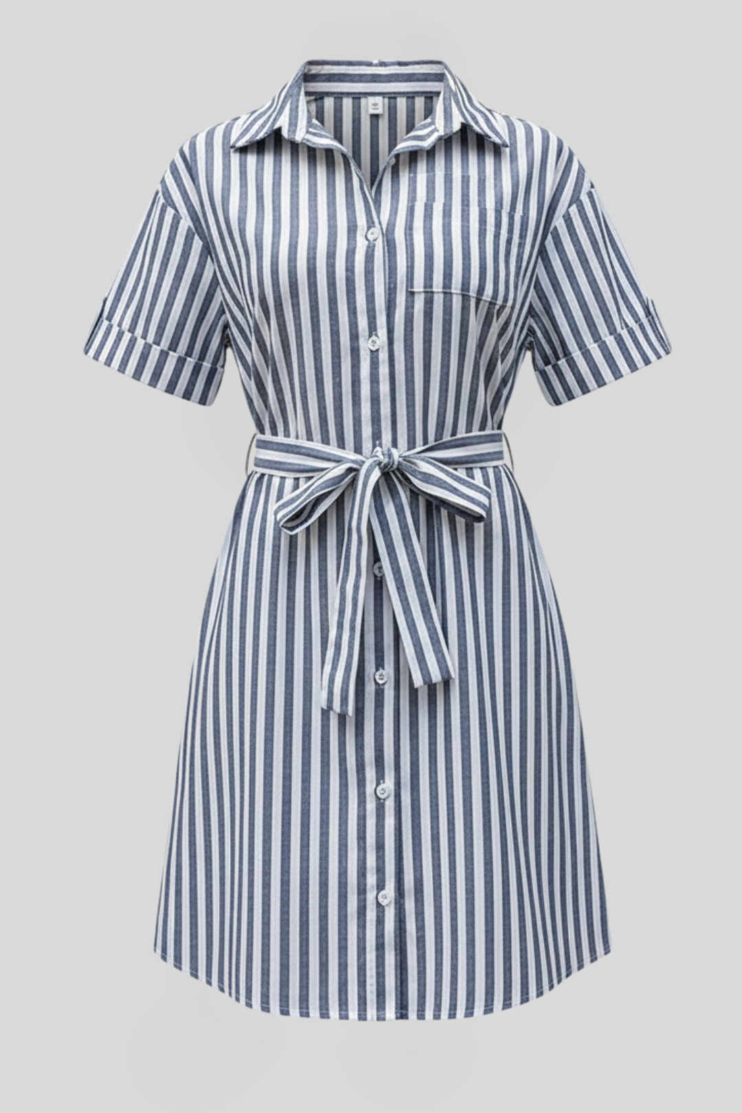 Women's Striped Shirt Dress