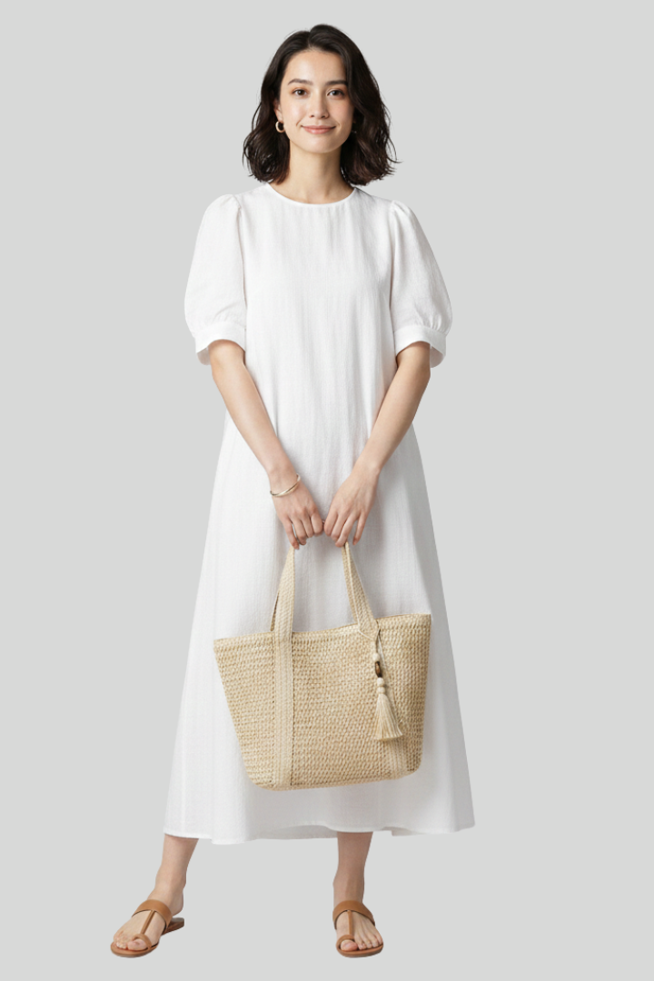 Women's Woven Beach Tote Bag