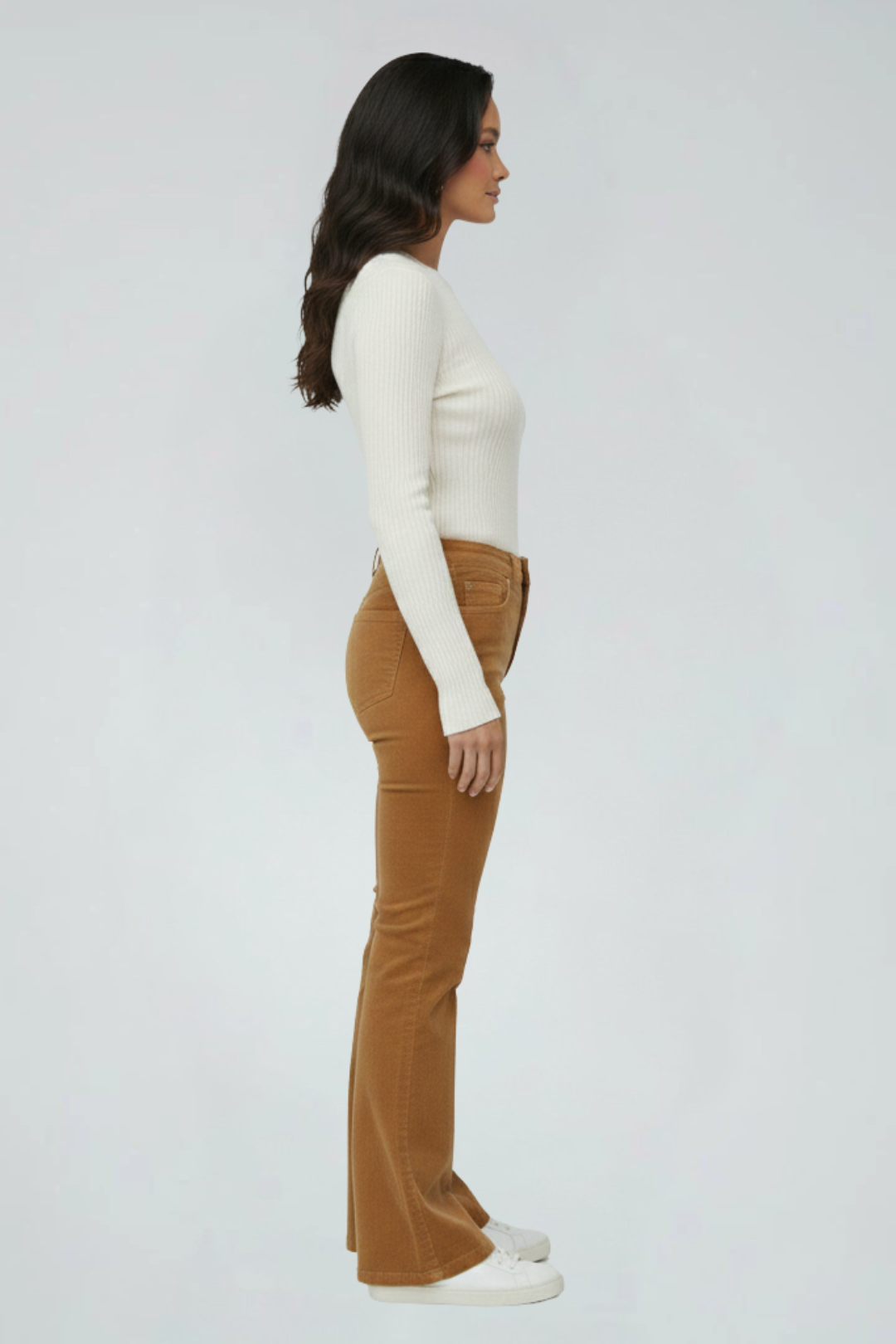Women’s Vintage High-Waist Flared Jeans