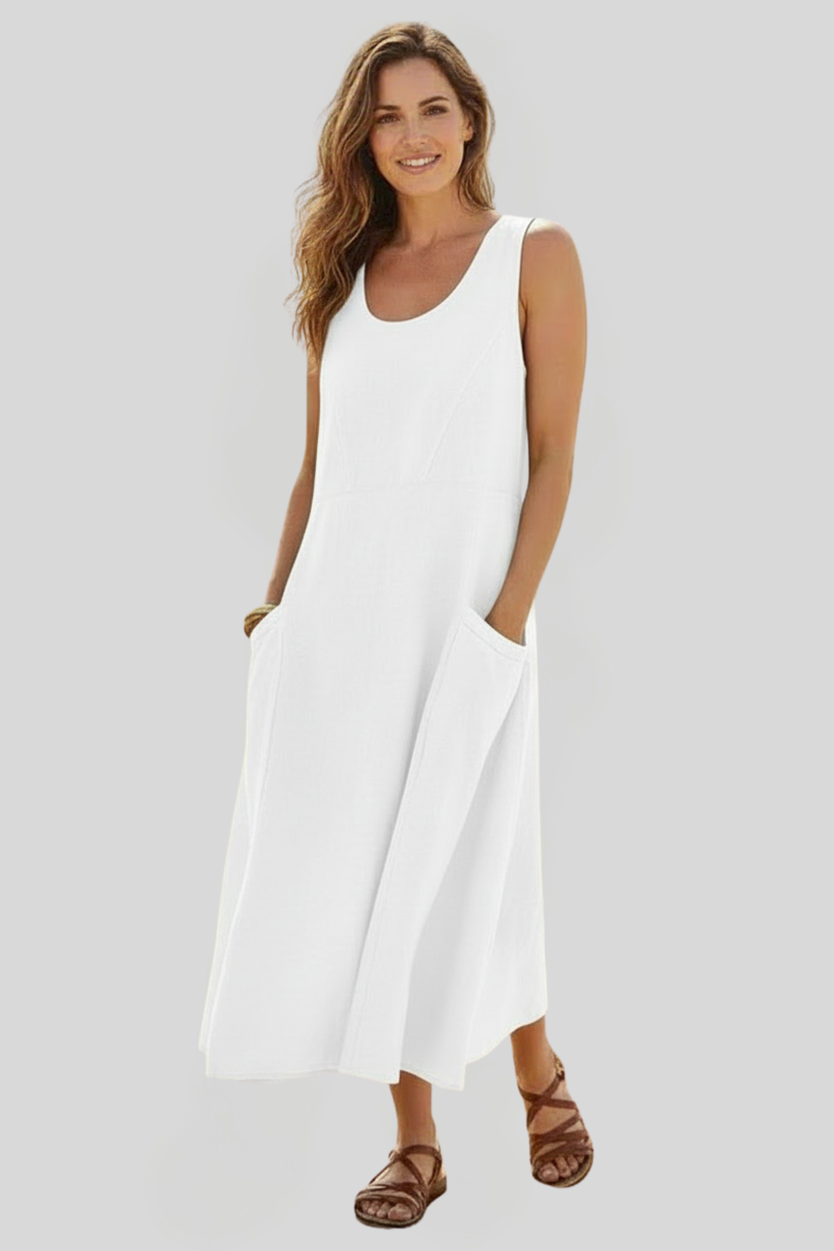 Women's Flowy Summer Midi Dress