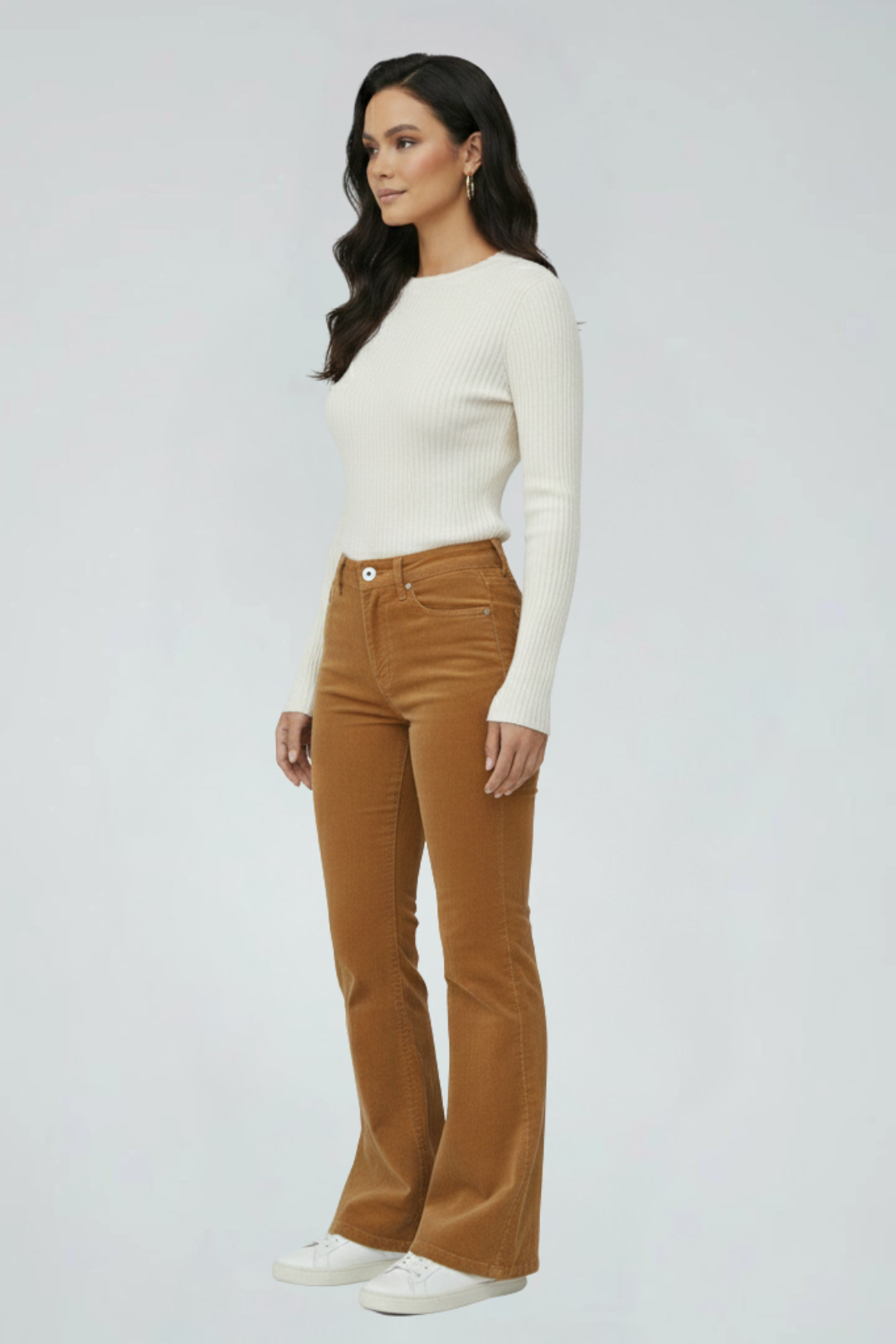 Women’s Vintage High-Waist Flared Jeans