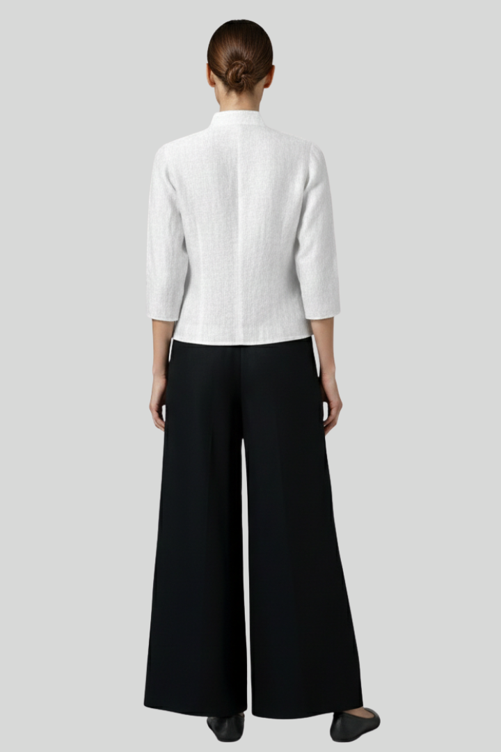 Elegant Classy Mandarin Women Blouse