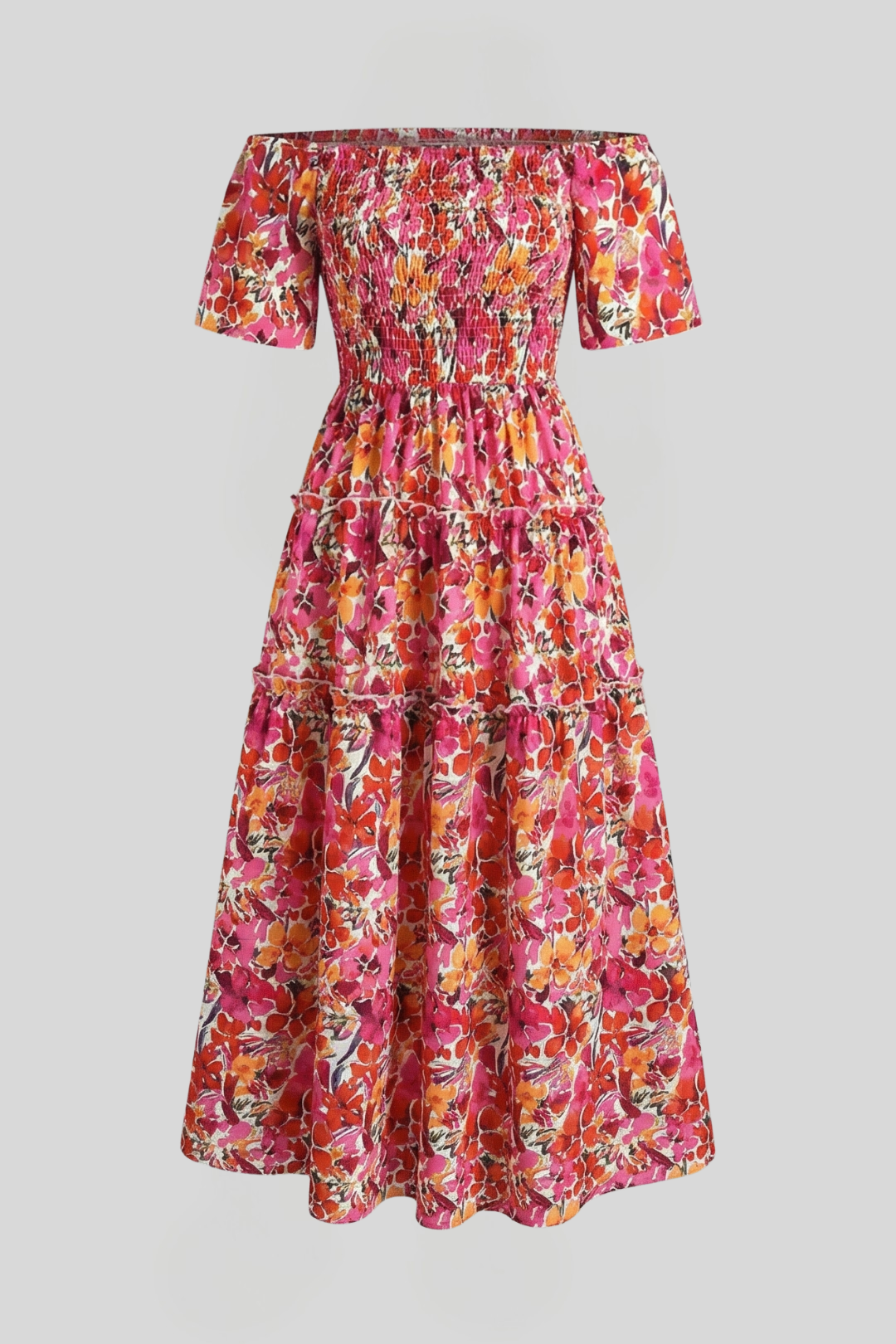 Women's Tiered Ruffle Maxi Dress