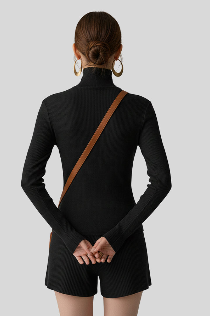 Women’s Ribbed Slim Fit Turtleneck